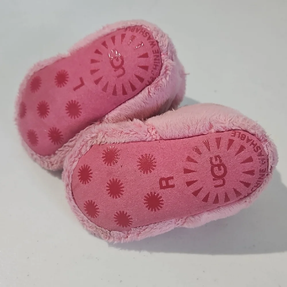 UGG Soft Pink Kids Slippers